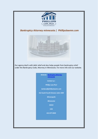 Bankruptcy Attorney minnesota |  Phillipslawmn.com