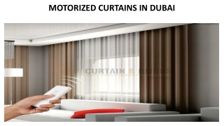 MOTORIZED CURTAINS IN DUBAI
