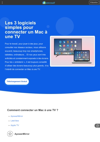 Les 3 logiciels simples pour connecter un Mac à une TV