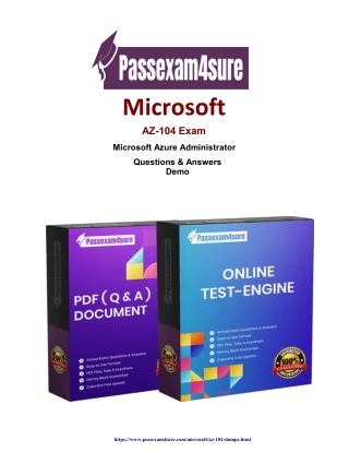 Microsoft   AZ-104  Dumps Instant Success in  AZ-104 Exam | PassExam4Sure