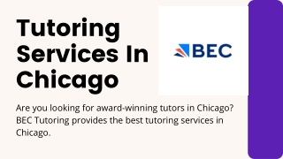 Best Online Smart Tutoring Services In Chicago - BEC Tutoring
