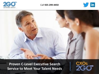 Proven C-Level Executive Search Service to Meet Your Talent Needs