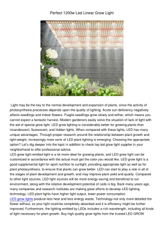 Perfect1200wLedLinearGrowLight