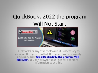 QuickBooks Desktop Doesn't Start or Won't Open