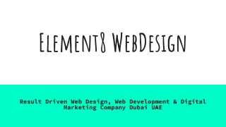 Element8 Web Design Agency Dubai