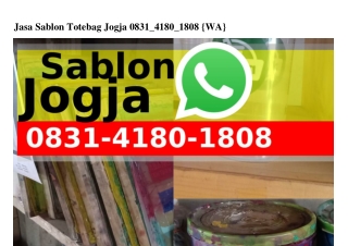 Jasa Sablon Totebag Jogja ౦8౩1–418౦–18౦8(whatsApp)