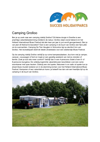 Succes Holidayparcs - Camping Grolloo