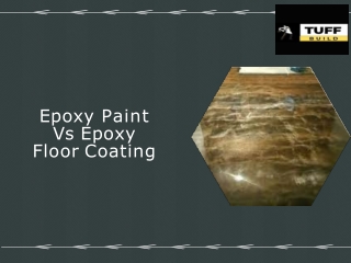 Epoxy Paint Vs Epoxy Floor Coating