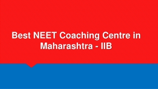 Best NEET Coaching Centre in Maharashtra – Ideal Institute of Biology
