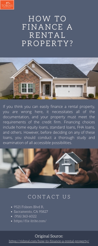 How to finance a rental property?