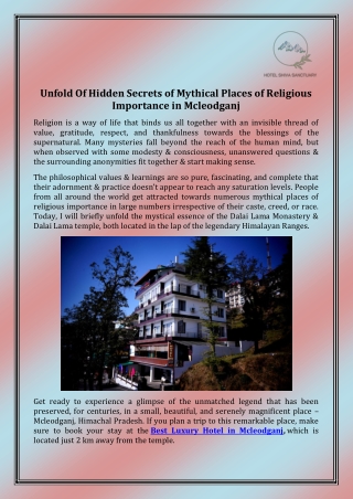 Hotels Near Dharamshala Cricket Stadium