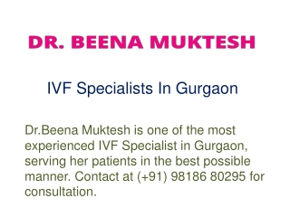 IVF Specialists In Gurgaon