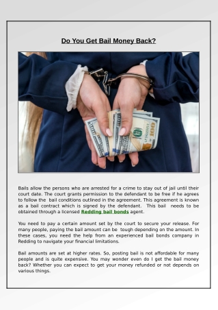 Is Your Bail Money Refundable?