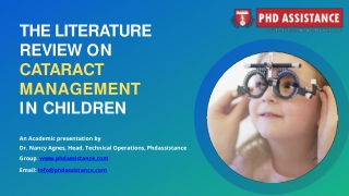 The Literature Review on Cataract Management in Children - Phdassistance