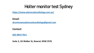 What Is Holter Monitor Test Sydney & How Does It Works?