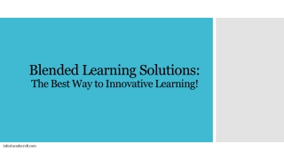 Blended Learning Solutions