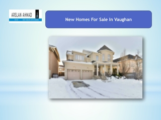 New Homes For Sale In Vaughan