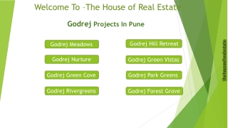 Godrej Properties Projects Pune - The House of Real Estate