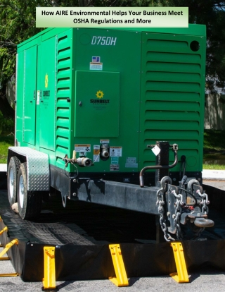 How AIRE Environmental Helps Your Business Meet OSHA Regulations and More