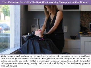 Hair Extension Care With The Best Silk Smoothing Shampoo And Conditioner