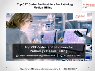 Top CPT Codes And Modifiers For Pathology Medical Billing