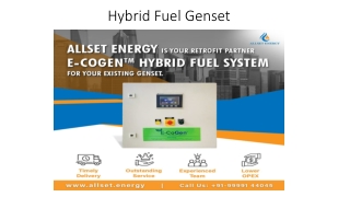 Hybrid fuel genset