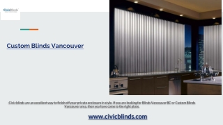 Custom Blinds Vancouver