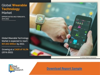 Wearable Technology Market Expected to Reach $57,653 Million, Globally, by 2022