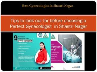 Tips to look out for before choosing a Perfect Gynecologist  in Shastri Nagar