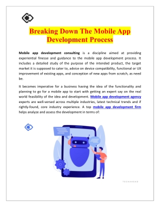 Breaking Down The Mobile App Development Process