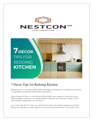7 Decor Tips for Redoing Kitchen-converted