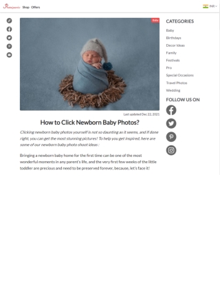 How to Click Newborn Baby Photos