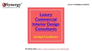 Luxury Commercial Interior Design Consultants