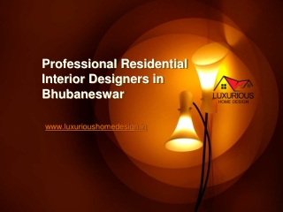 Professional Residential Interior Designers in Bhubaneswar