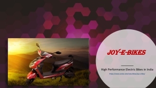 Joy-E-Bikes Price in India in 2022