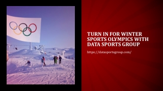 Turn in for Winter Sports Olympics with Data Sports Group