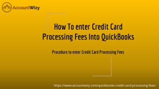 QuickBooks Credit Card Processing  Fee