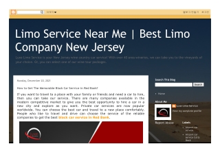 How to Get The Memorable Black Car Service in Red Bank