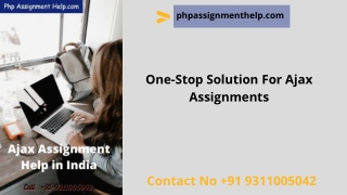 One-Stop Solution For Ajax Assignments