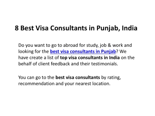 8 Best Visa Consultants in Punjab, India (2022)