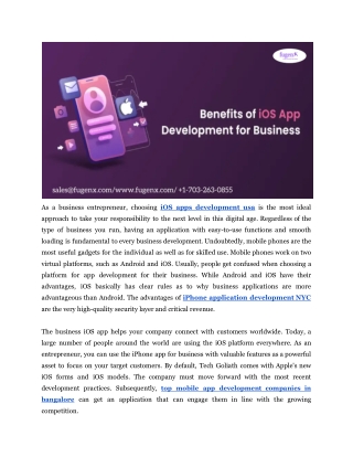 how iphone application development improve your business