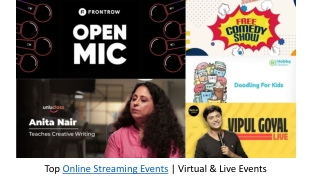 Top Online Streaming Events | Virtual & Live Events!