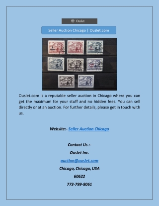 Seller Auction Chicago | Ouslet.com