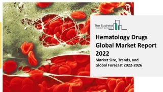 Global Hematology Drugs Market Highlights and Forecasts to 2031