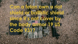 Can a felon own a riot shield or