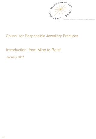 Council for Responsible Jewellery Practices