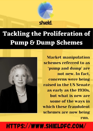 Pump & Dump Schemes - Tackling the Proliferation