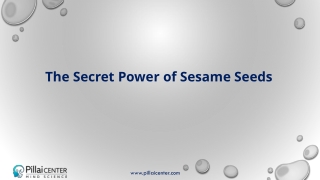 Spiritual Power and Benefits of sesame Seeds - Pillai Center