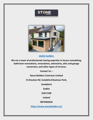 dublin builders | Stonebuilders.ie