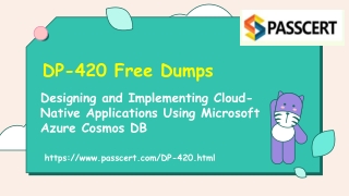 Microsoft Azure Cosmos DB Developer DP-420 Dumps